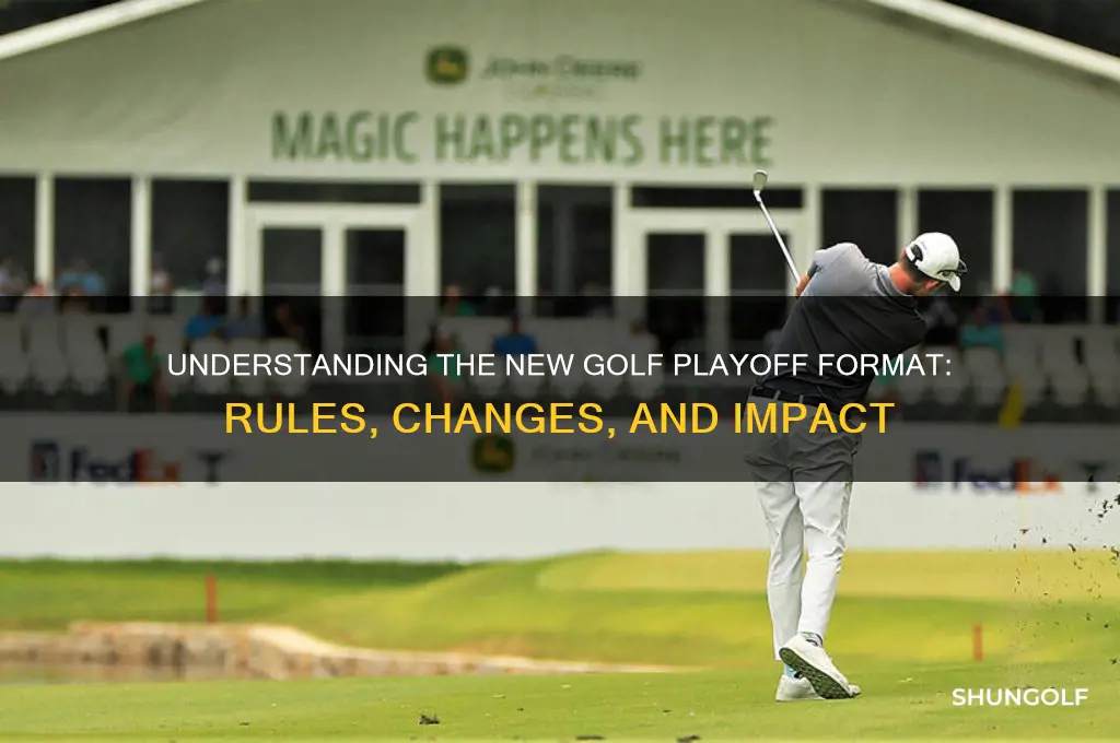 how the new golf playoff format work