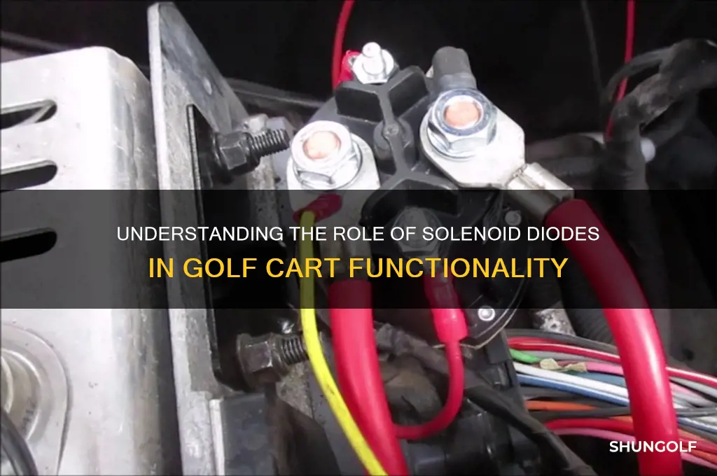 how the solonoid diode in a golf cart works