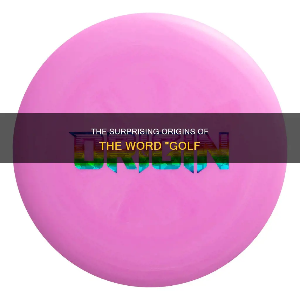 how the word golf originate