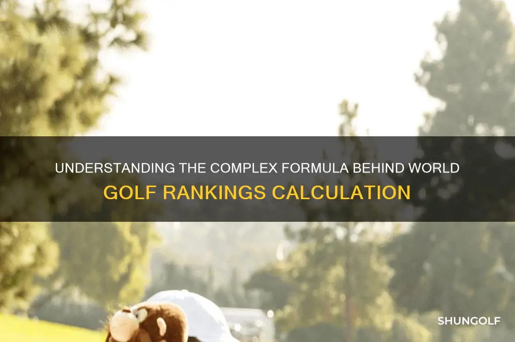 how the world golf rankings are calculated