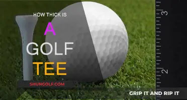 Golf Tee Thickness: What's the Standard Size?
