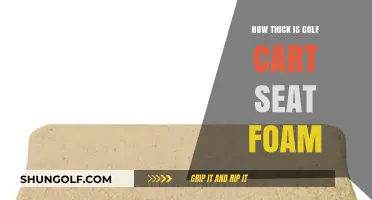 Ideal Golf Cart Seat Foam Thickness for Comfort and Durability