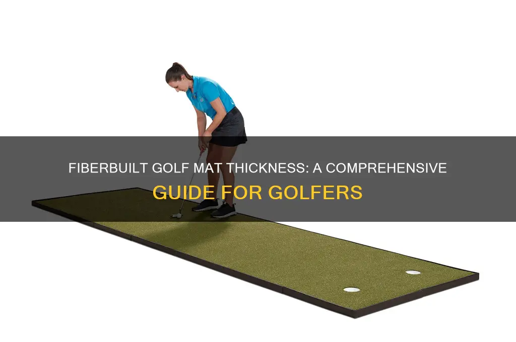 how thick is the fiberbuilt golf mat