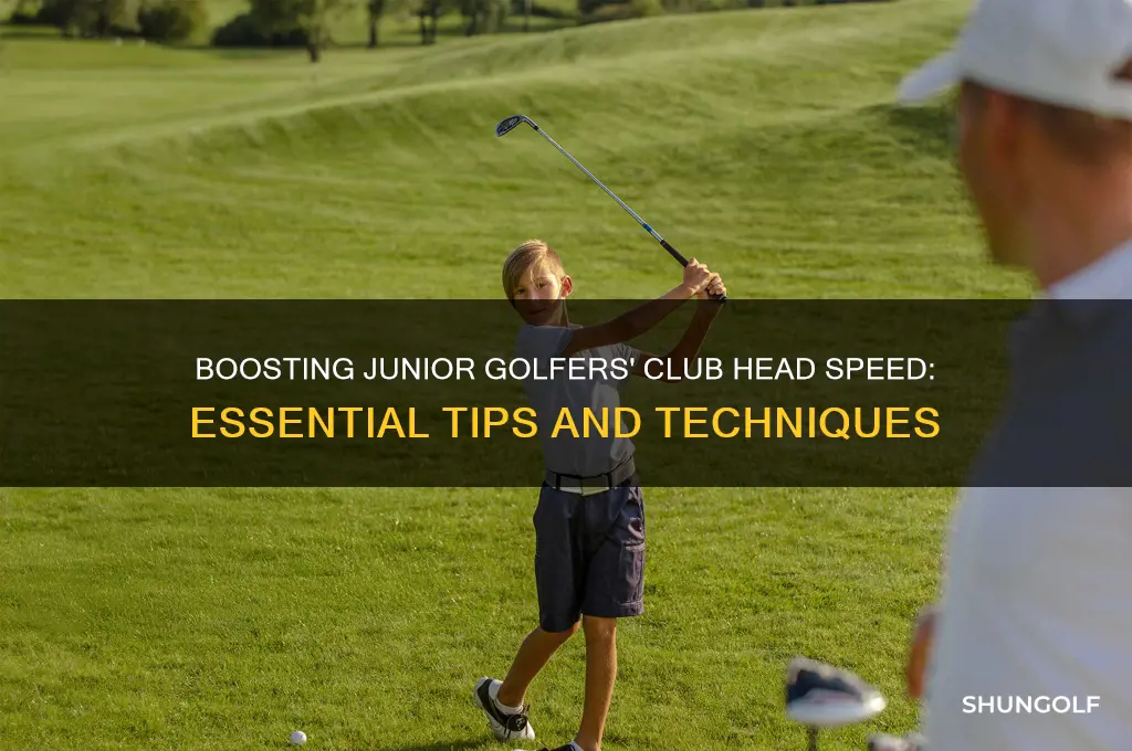 how ti create golf club head speed for juniors