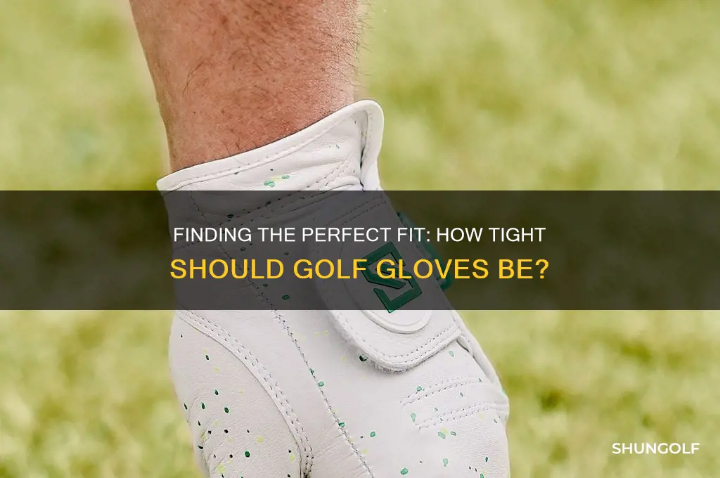 how tight are golf gloves supposed to be