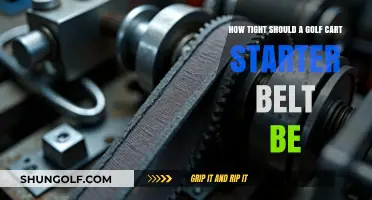 Perfect Tension: How Tight Should Your Golf Cart Starter Belt Be?