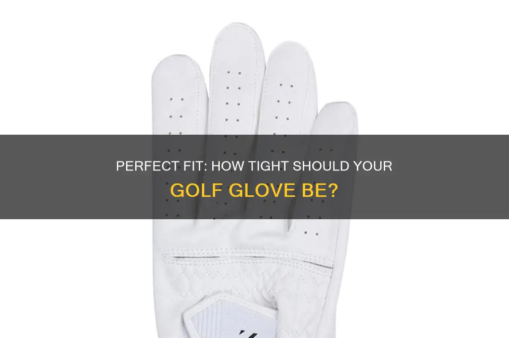 how tight should a golf glove be