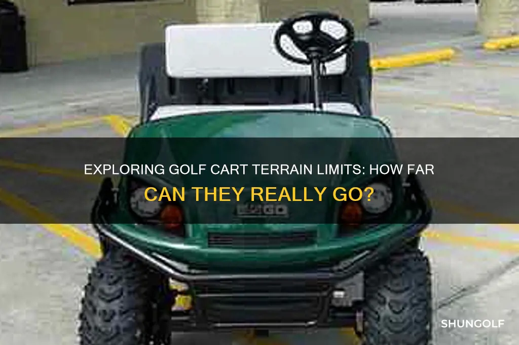 how tired of terrain can a golf cart go