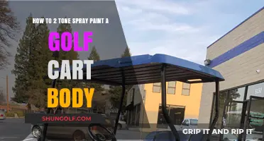 Two-Tone Golf Cart Makeover: Spray Painting Tips for a Sleek Body