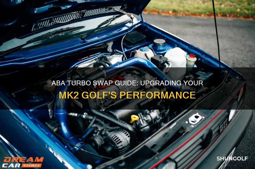 how to aba turbo swap a mk2 golf