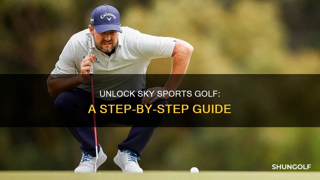 how to access sky sports golf