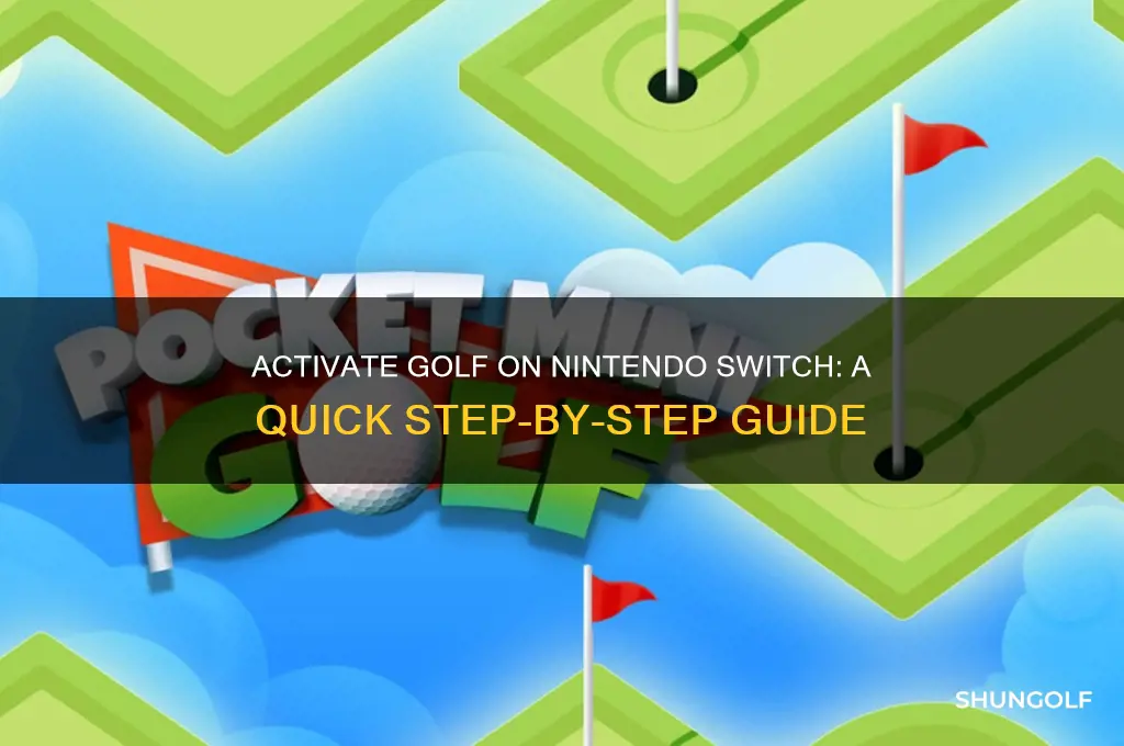 how to activate golf on nintendo switch