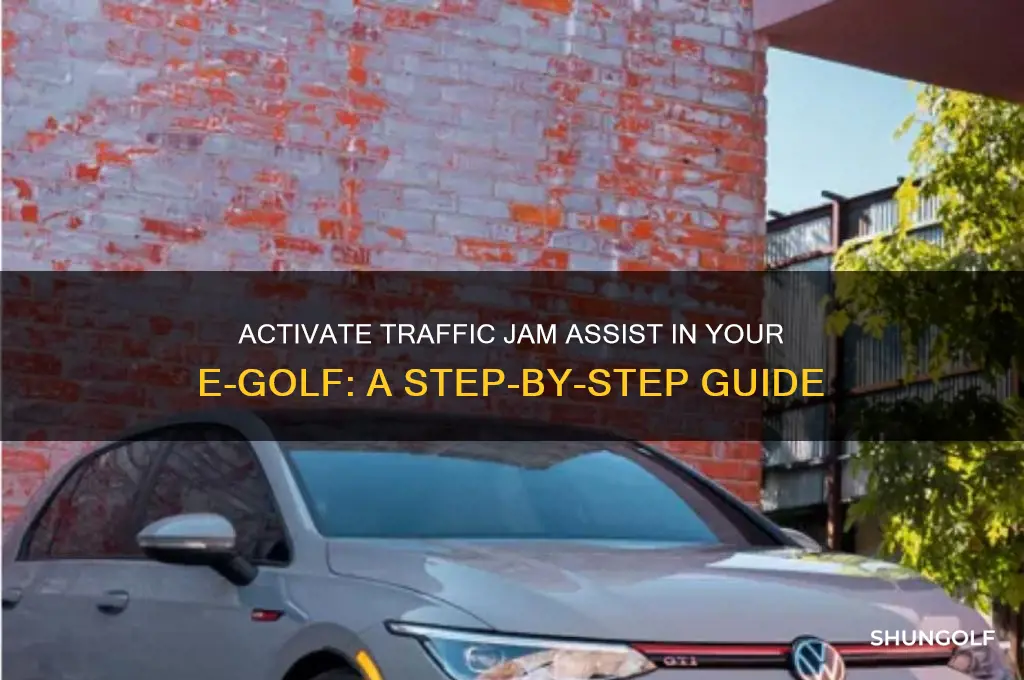 how to activate traffic jam assist e golf