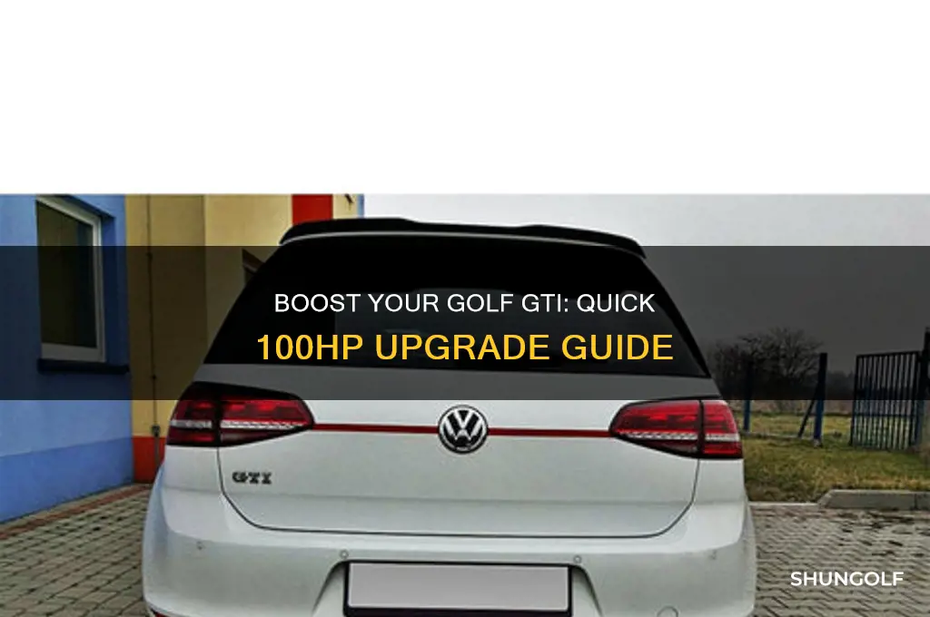 how to add 100hp to golf gti quick