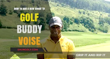 Adding a New Course to Golf Buddy Voice: Step-by-Step Guide