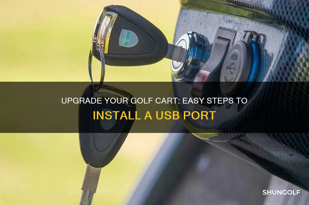 how to add a usb port to a golf cart