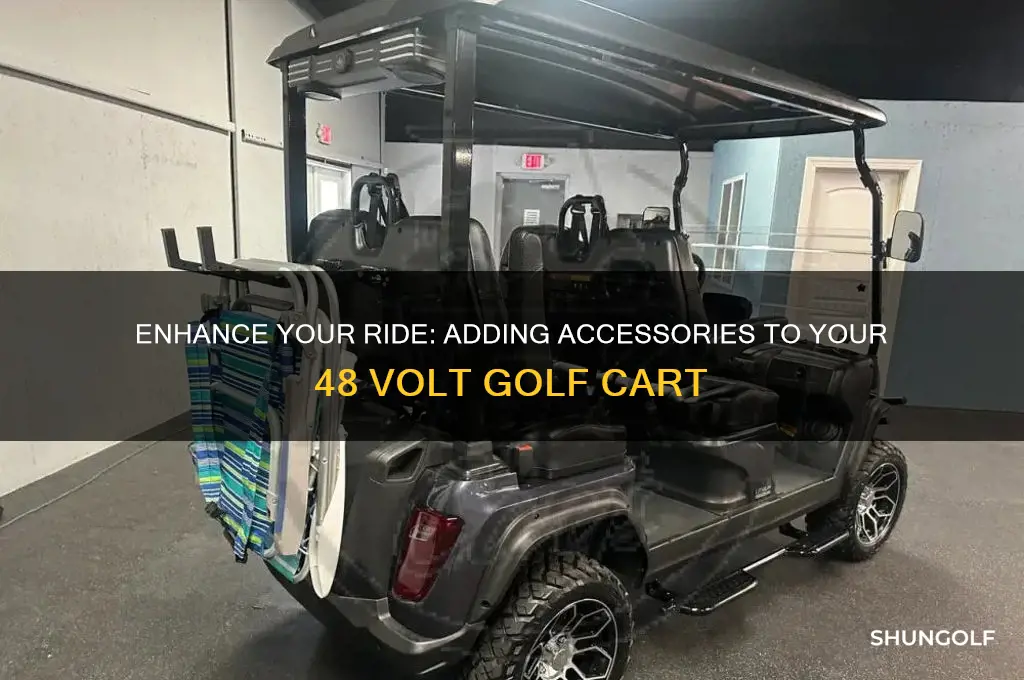 how to add accessories to a 48 volt golf cart
