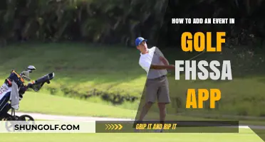 Adding Events in Golf FHSSA App: A Step-by-Step Guide