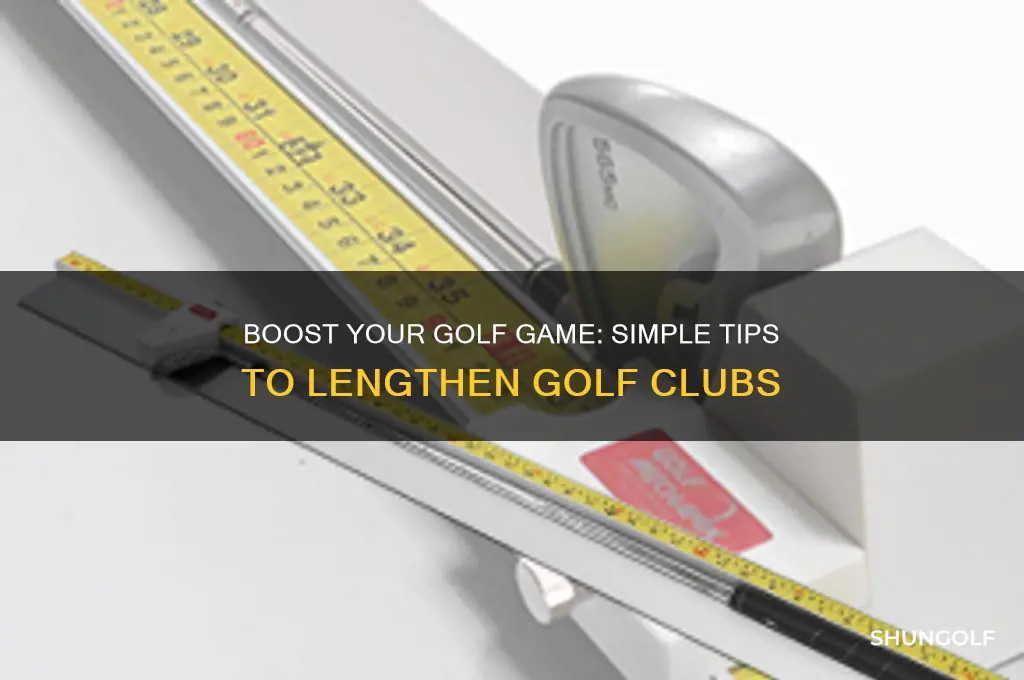 how to add an inch to golf clubs