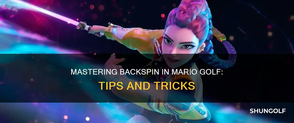 how to add backspin mario golf