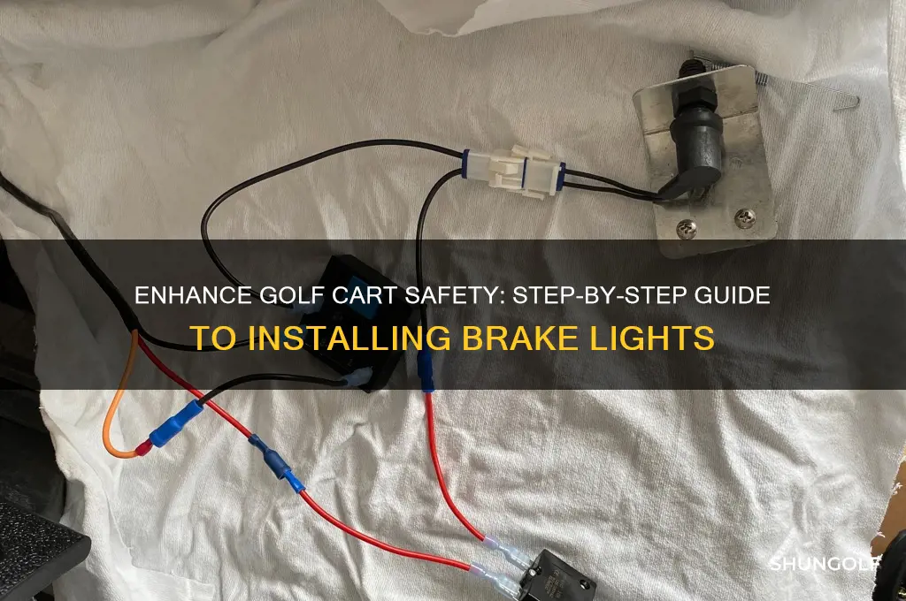 how to add brake lights to a golf cart