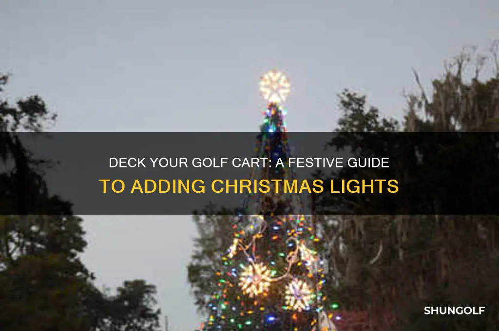 how to add christmas lights to a golf cart