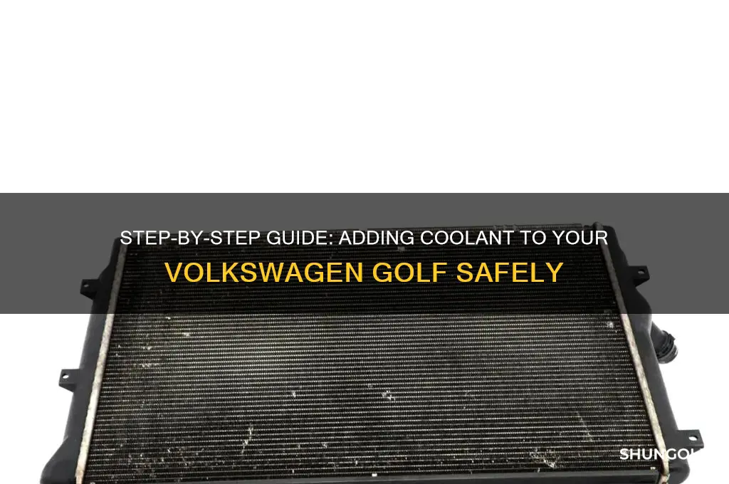 how to add coolant to volkswagen golf