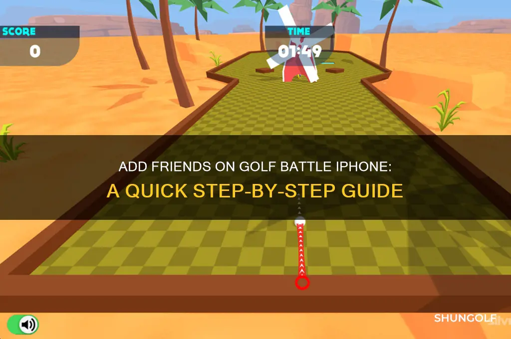 how to add friends on golf battle iphone