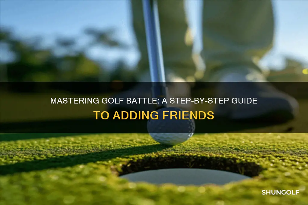 how to add friends on golf battle