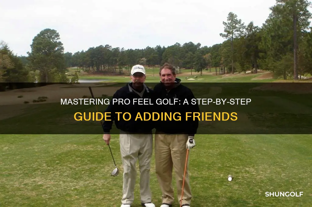 how to add friends on pro feel golf