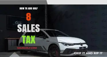 Adding Sales Tax to Golf 8 Purchases: A Step-by-Step Guide