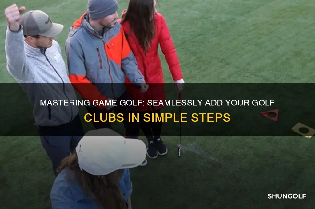 how to add golf clubs to game golf