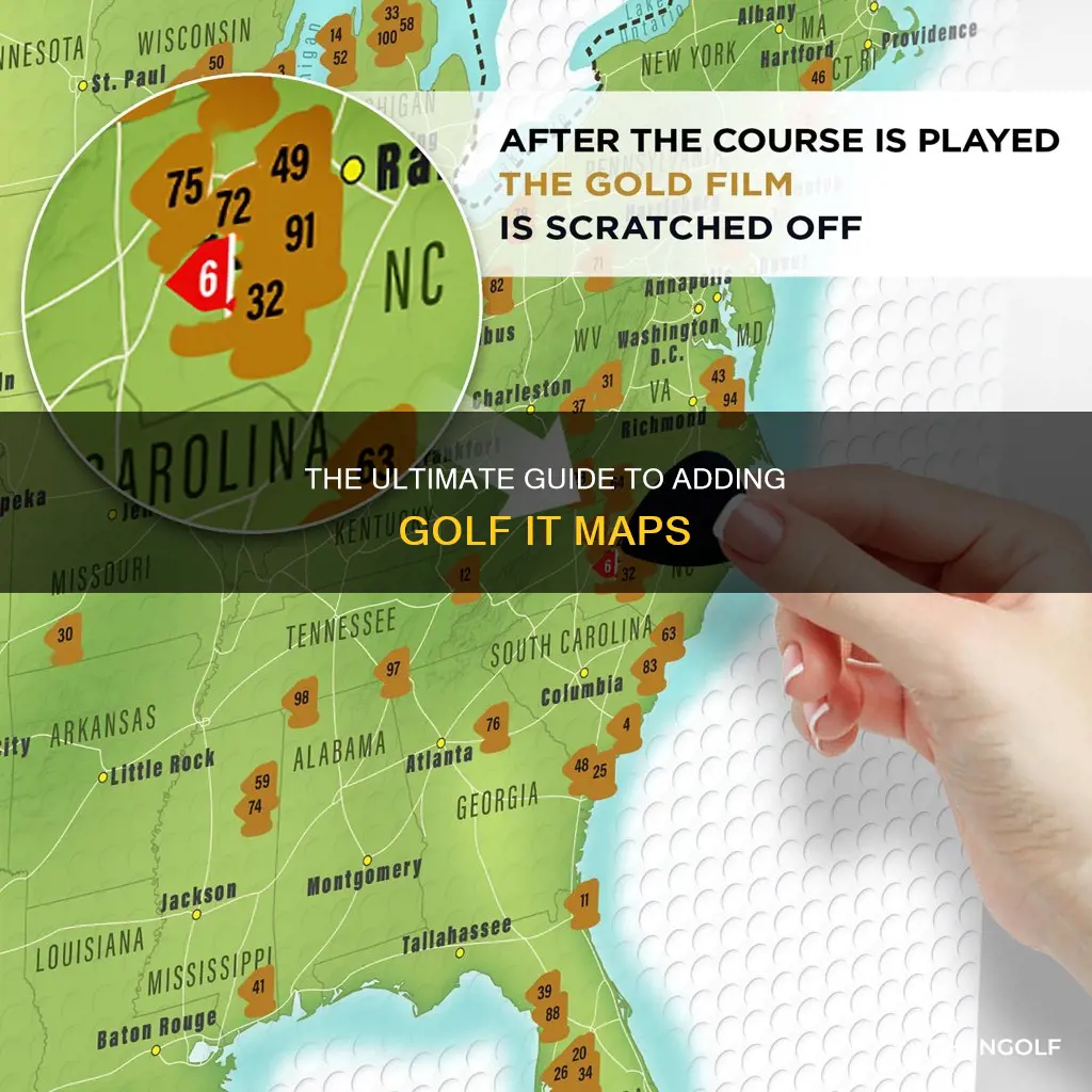 how to add golf it maps