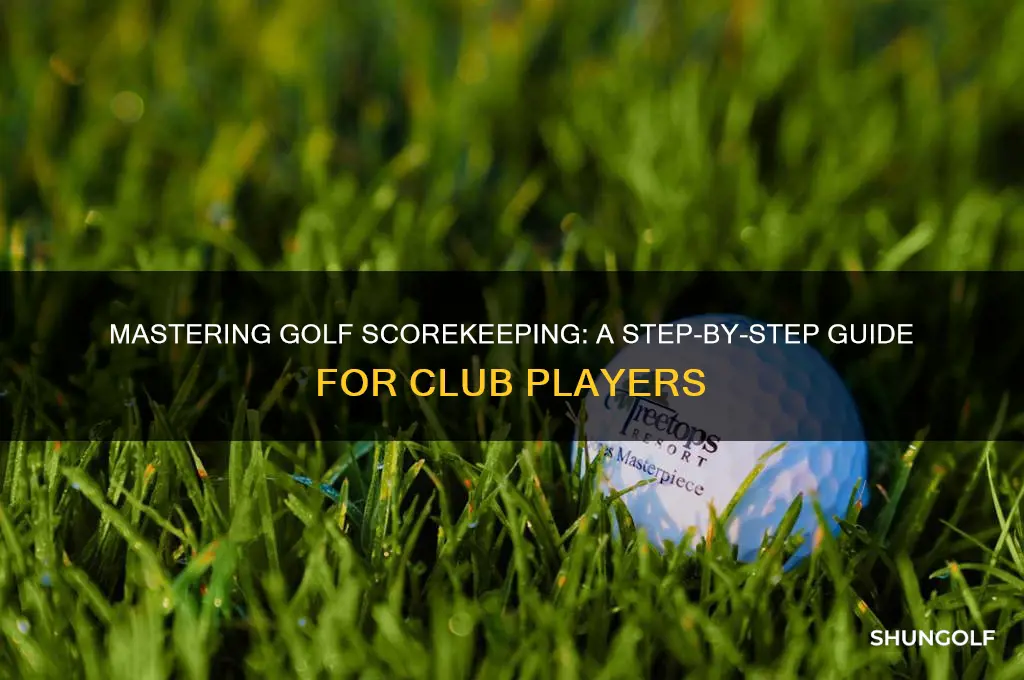 how to add golf scores at golf clubs