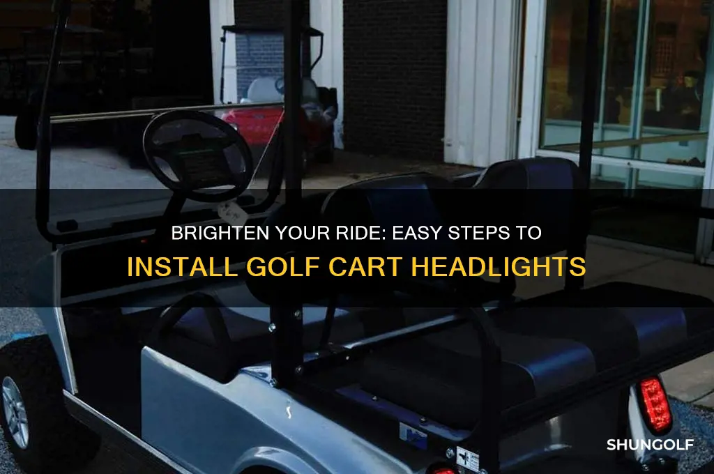 how to add headlights to a golf cart