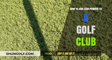 Enhance Your Golf Club's Swing Weight with Lead Powder: A Guide