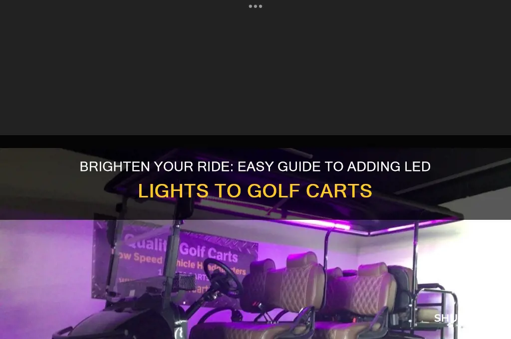 how to add led lights to golf cart