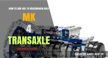 Adding Oil to Your VW Golf Mk4 Transaxle: A Step-by-Step Guide