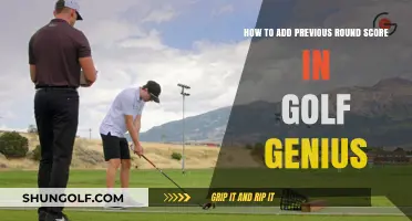 Adding Previous Round Scores in Golf Genius: A Step-by-Step Guide