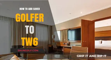 Adding Saved Golfer to TW6: A Step-by-Step Guide
