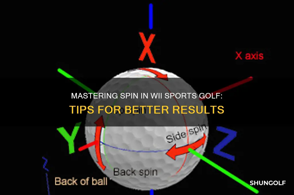 how to add spin wii sports result golf