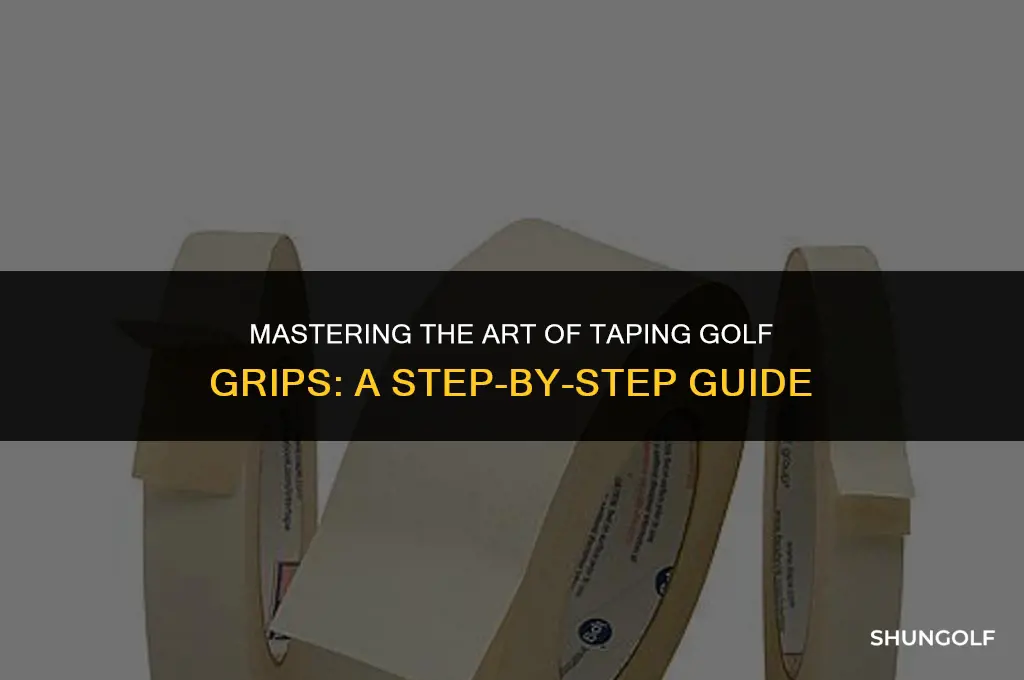 how to add tape to golf grips