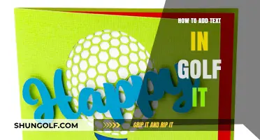 Mastering Golf It: Simple Steps to Add Text in Your Game