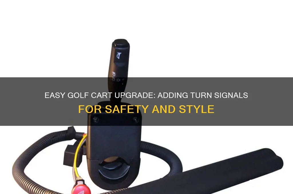 how to add turn signals to golf cart