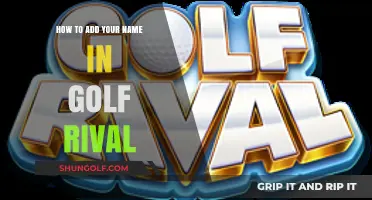 Personalize Your Golf Rival Profile: Easy Steps to Add Your Name