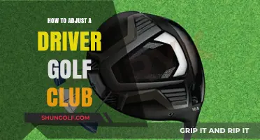 Mastering Your Swing: A Guide to Adjusting Your Driver Golf Club