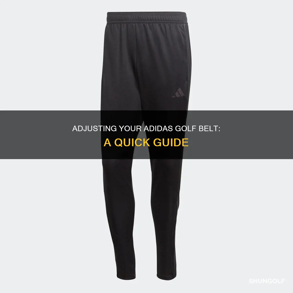 how to adjust adidas golf belt