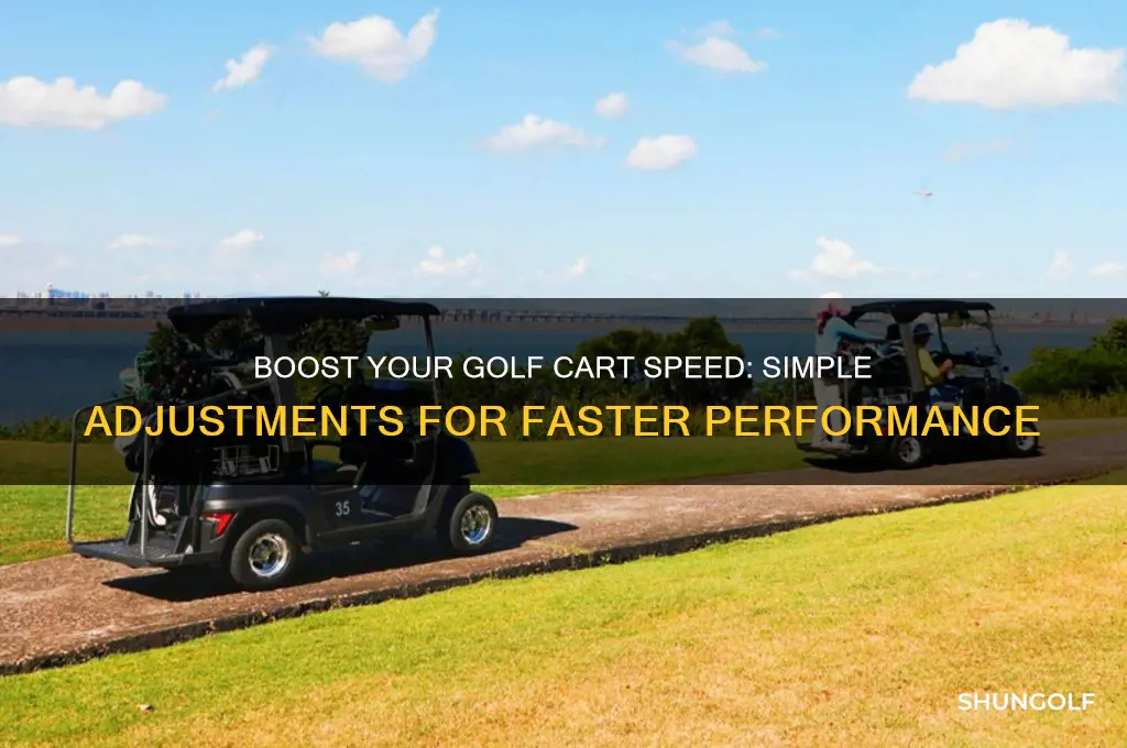 how to adjust and increase speed on golf club cart