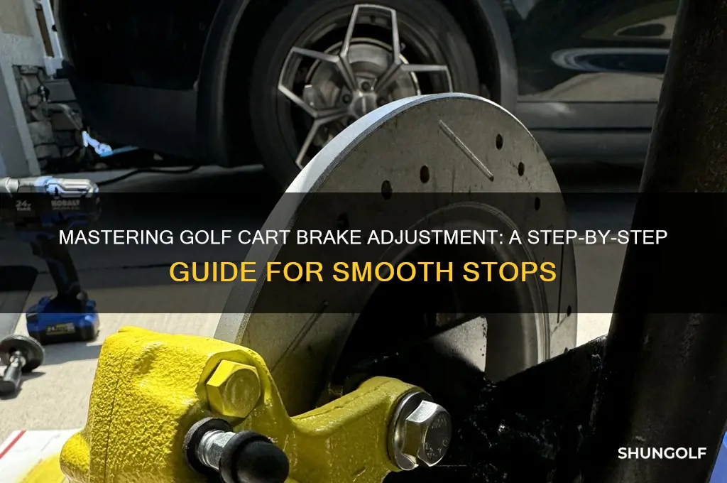 how to adjust brakes on golf cart