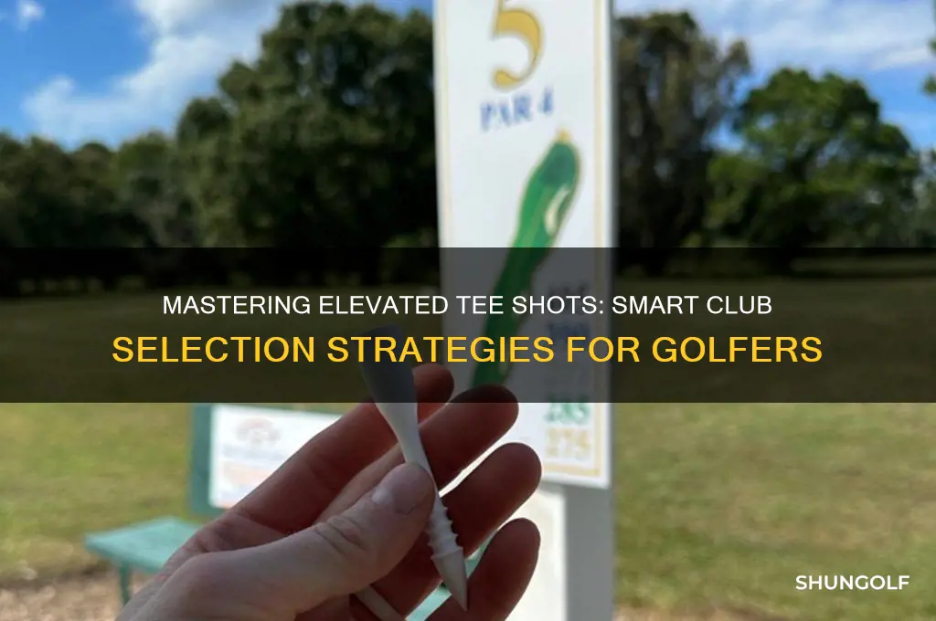 how to adjust club selection for elevated tees in golf